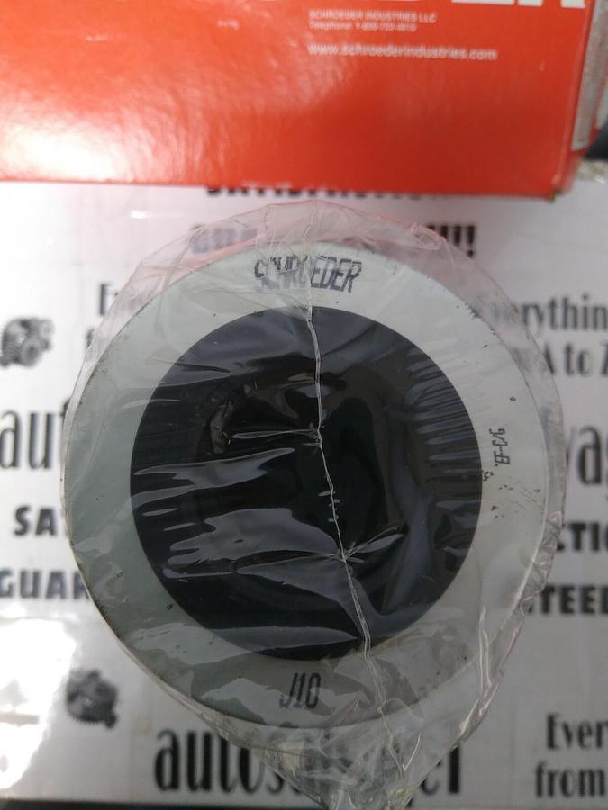 Used Schroeder,J10,10 Micron Hydraulic Filter 9 IN Long 3 1/2 IN Diameter NOS