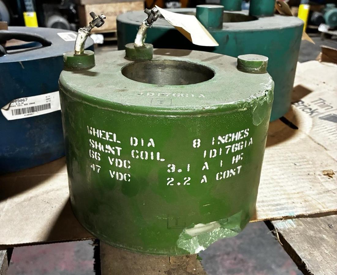 Used GE,ID176G1A,8" Shunt Crane Brake Coil (Damaged)
