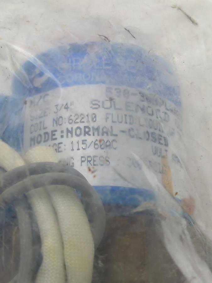 CIRCLE SEAL CONTROLS,530-30HPLAA2SM,SOLENOID VALVE 115/60AC VOLT AMP 60 NOS