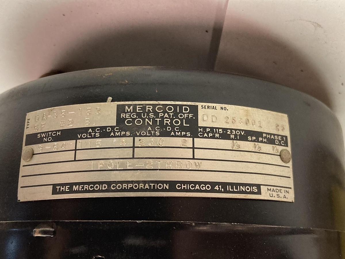 Mercoid Control,DA-35-153,Temperature Controller