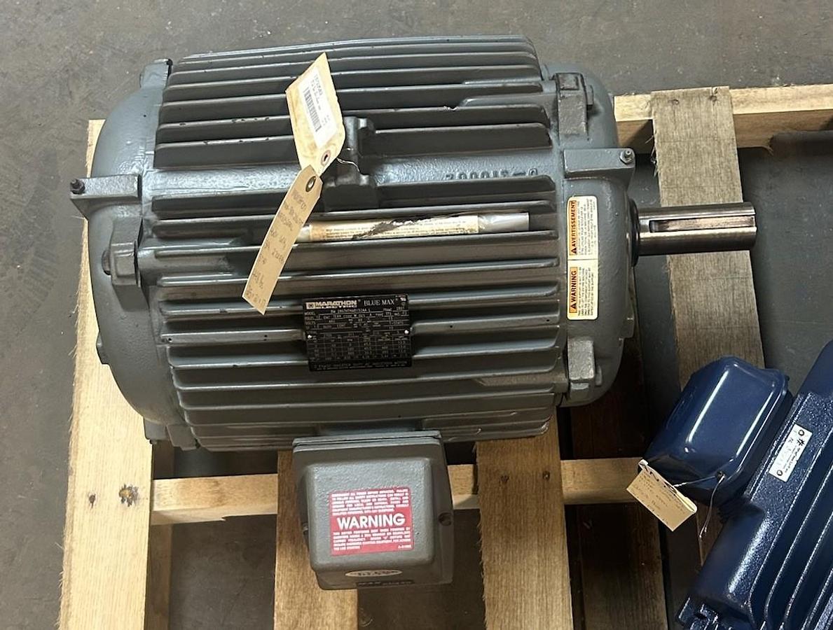 Used MARATHON,8M286THTNA8152AAL,INDUCTION MOTOR 5HP 585RPM 460V 3PH 286T FRAME