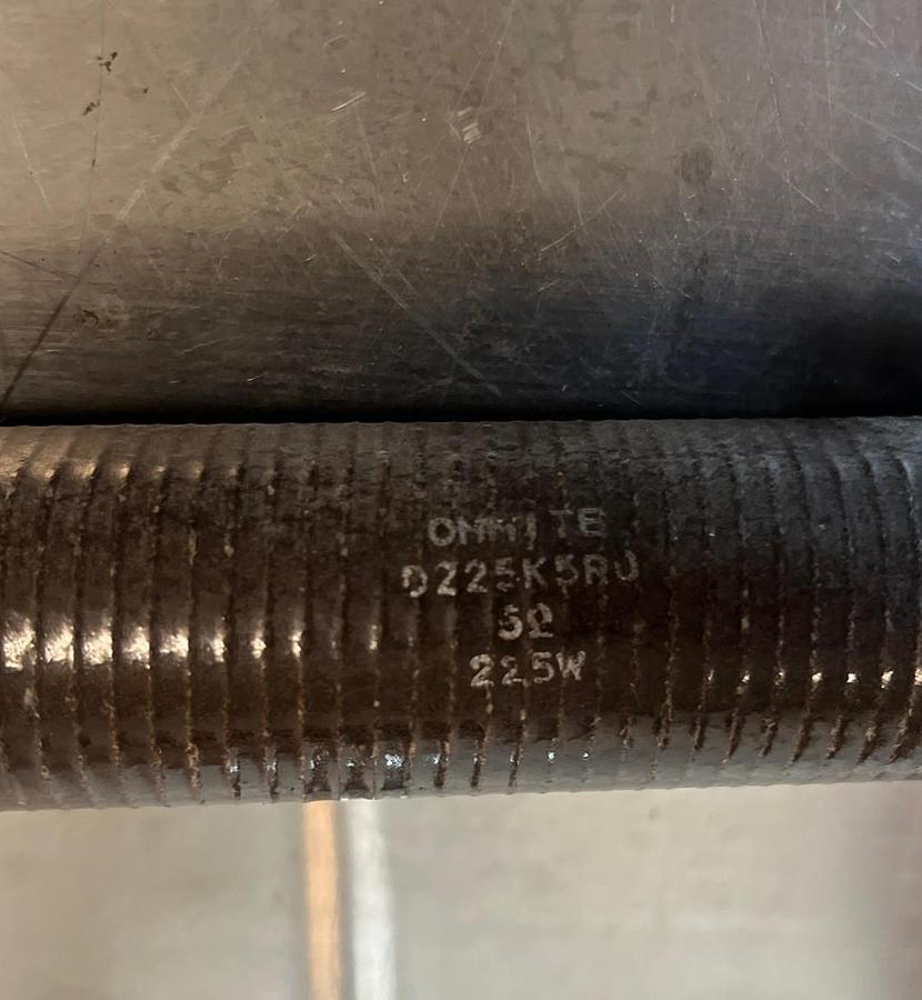 Used OHMITE,D225K5R0,RESISTOR, 5 OHMS 225W