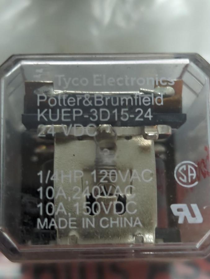 Used POTTER & BRUMFIELD,KUEP-3015-24,RELAY LOT OF 7 PRE-OWNED