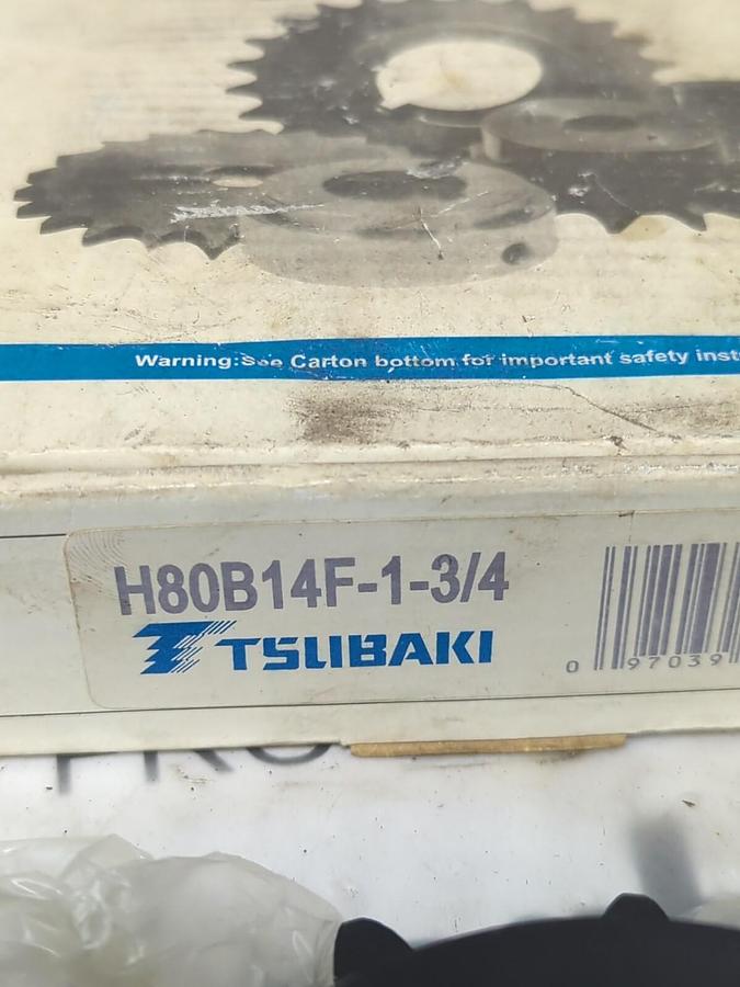 TSUBAKI,H80B14F-1-3/4,SPROCKET NEW IN BOX