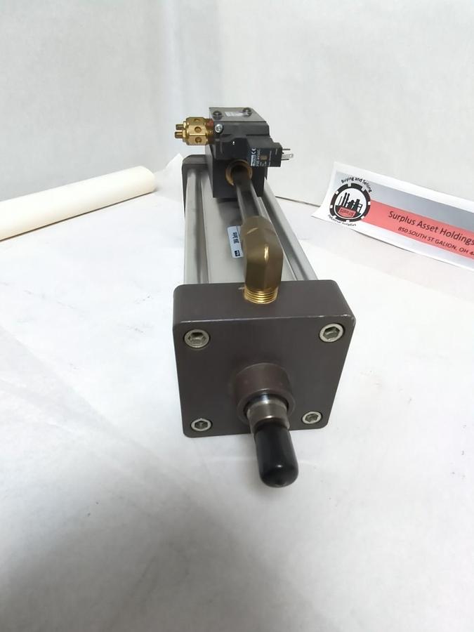 Used PARKER,CBC3MAUS14AC,CYLINDER WITH B62TAC549A SOLENOID VALVE ASSEMBLY PRE-OWNED