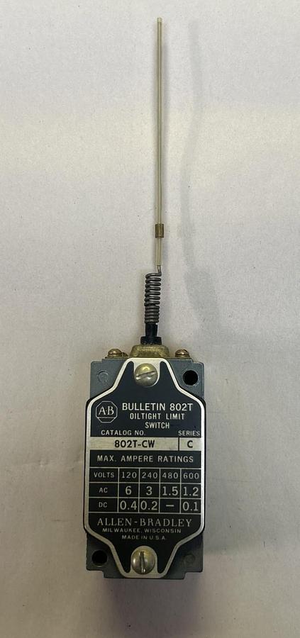 Used ALLEN BRADLEY,802T-CW,OILTIGHT LIMIT SWITCH