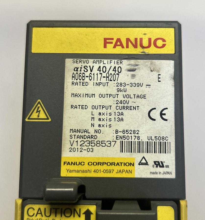 Used FANUC,A06B-6117-H207,SERVO AMPLIFIER