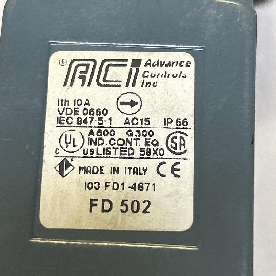 ACI,FD502,POSITION SWITCH NOS