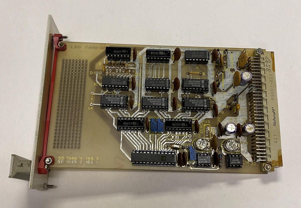 Used SCHROFF,69001-821,CONNECTOR CARD