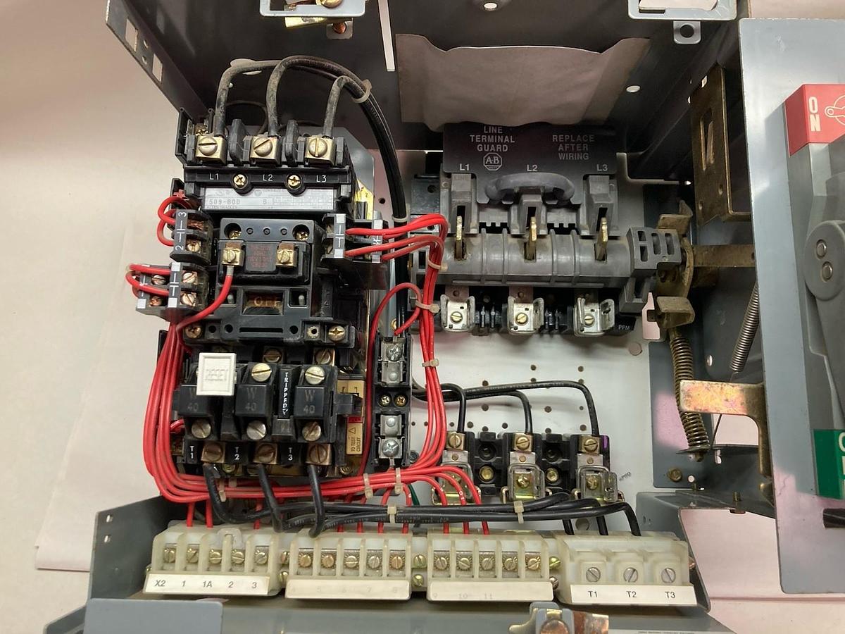 Used Allen-Bradley,2112B,12 INCH Size 1 Fused MCC Starter Bucket