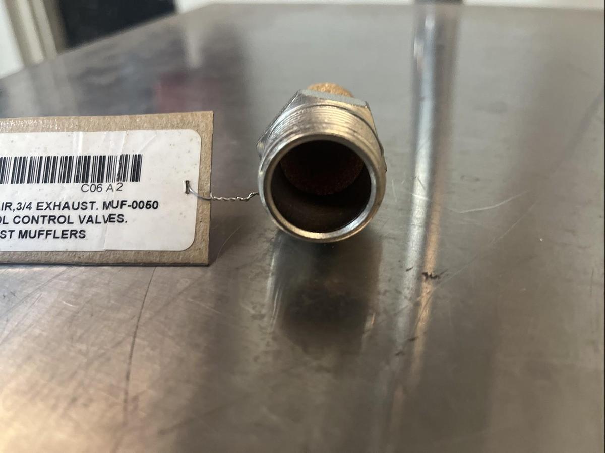 Quiet Flow Muffler,MUF-0050,Vent Breather Filter & Silencer 3/4 NPT