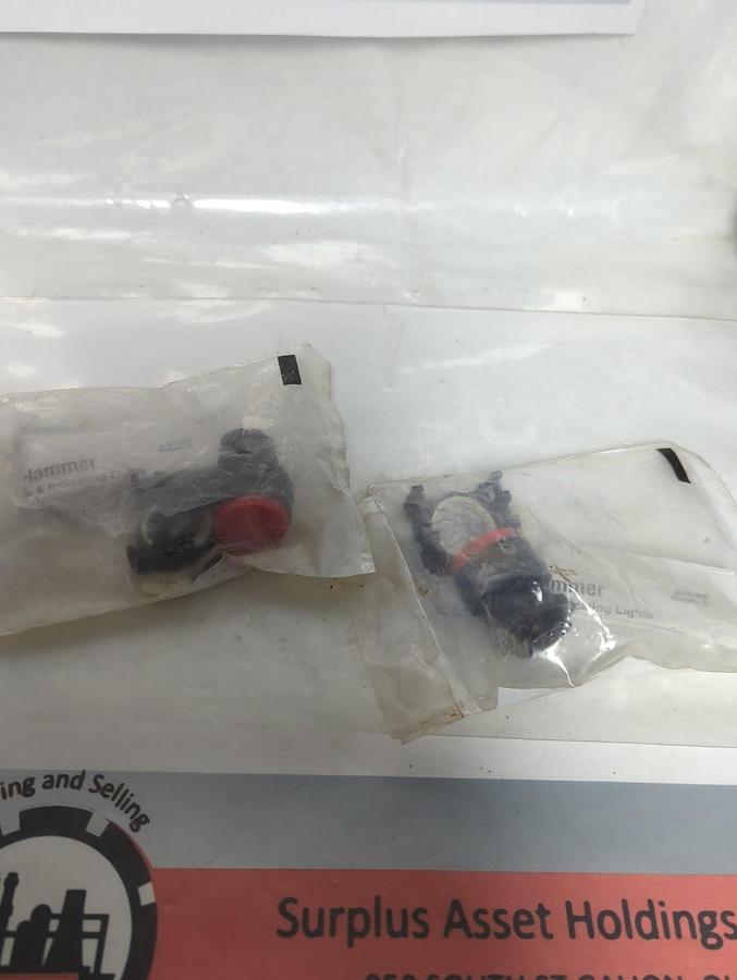 EATON,E22EB2,SERIES A1 PUSH BUTTON RED NON-ILLUMINATED LOT OF 2 NOS
