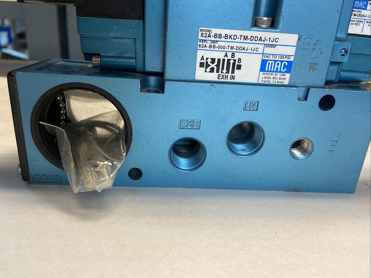 Used MAC,82A-BB-BKD-TM-DDAJ-1JC,Valve