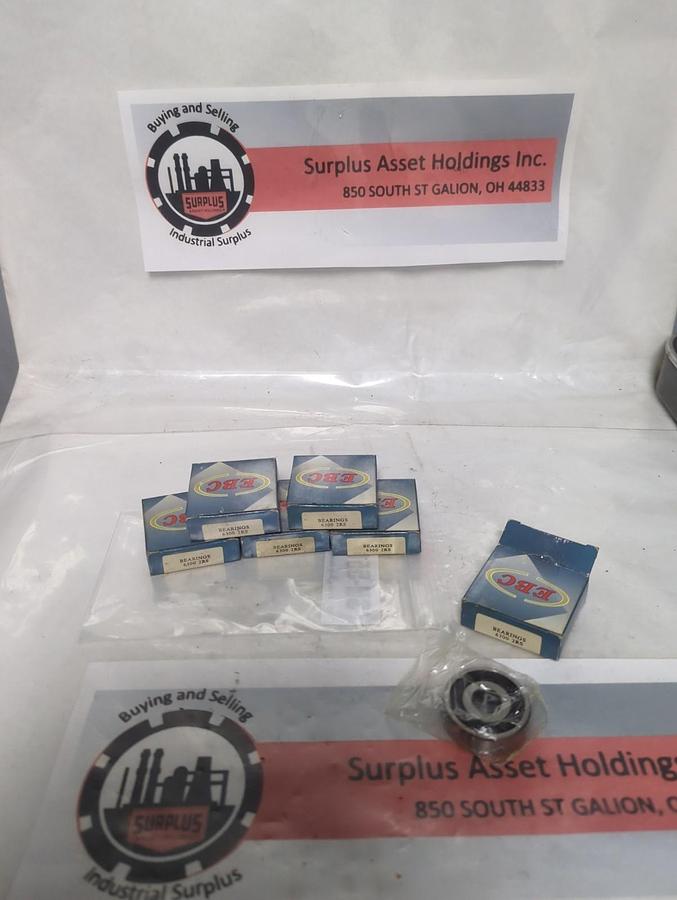 EBC,6300 2RS,RUBBER SEALED BALL BEARING LOT OF 6 NOS