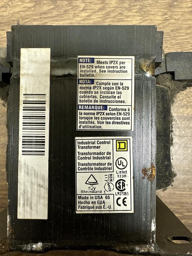 Used Square D,9070T5200D1,Industrial Control Transformer