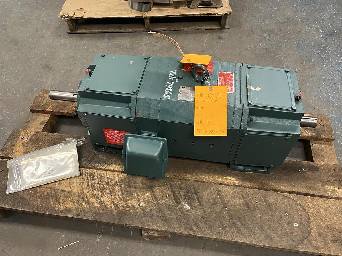 Allen Bradley,LC2512ATCZ,DC Motor 10HP 1750 RPM 500VDC BULL 1325