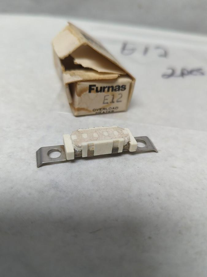 FURNAS,E12,THERMAL OVERLOAD HEATER ELEMENT LOT OF 2 NOS