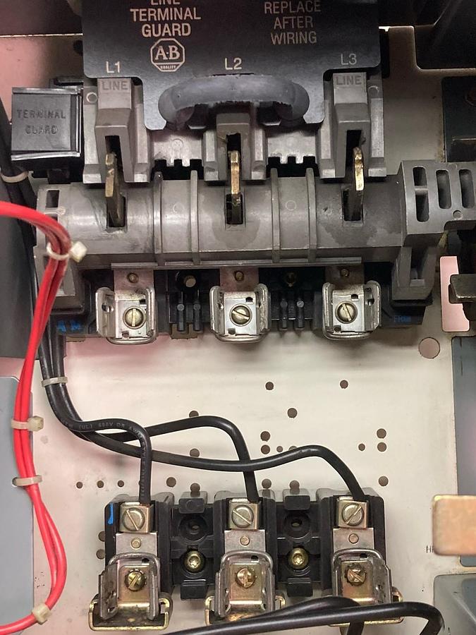 Used Allen-Bradley,2112B FVNR,12 Inch Size 1 FUSED MCC Bucket 480V 60Hz