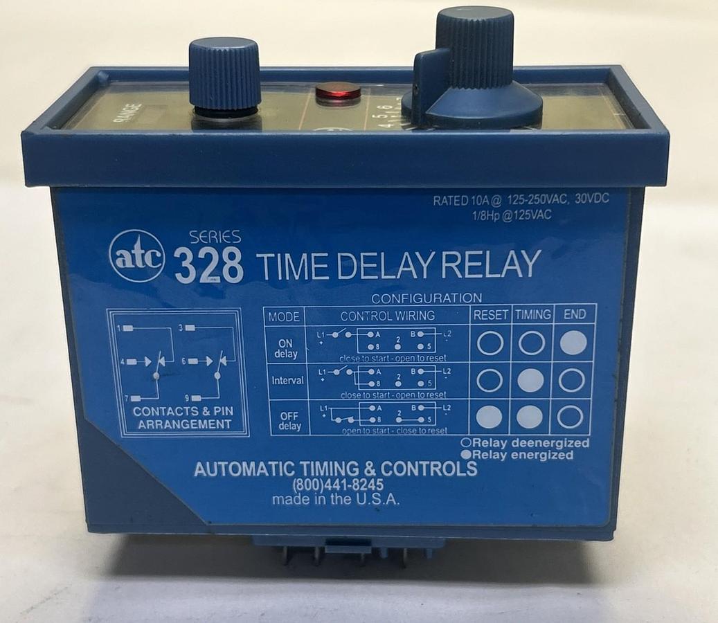 Used ATC,328D200F10XX,TIME DELAY RELAY