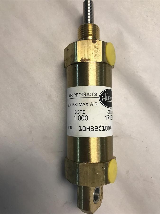 Aurora,10HB2C10D4,Pneumatic/Hydraulic Brass Cylinder 1.000Bore 1.250 Stroke