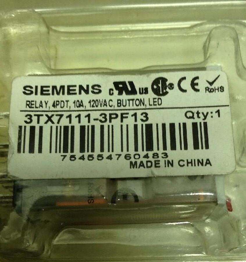 Siemens,3TX7111-3PF13 3TX7110-5JC03 3TX7116-SNF13,Plug-In Relays LOT OF 5