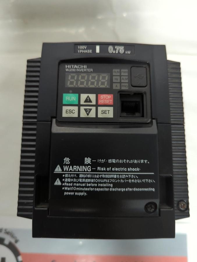 Used HITACHI,WJ200-007MF,INVERTER 100V 1 PHASE PRE-OWNED