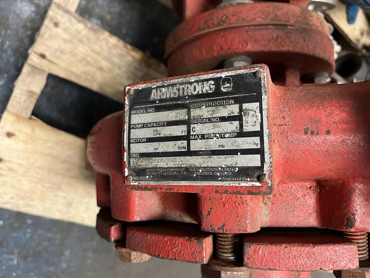 Used ARMSTRONG,4030,CENTRIFUGAL PUMP 3X2X10