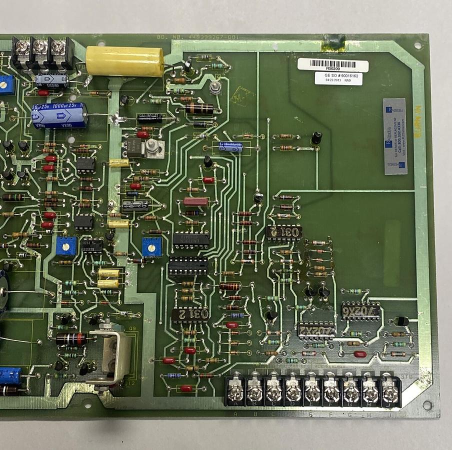 Used GENERAL ELECTRIC,44A399746-G01 REG8, POWER SUPPLY PC BOARD REFURBISHED