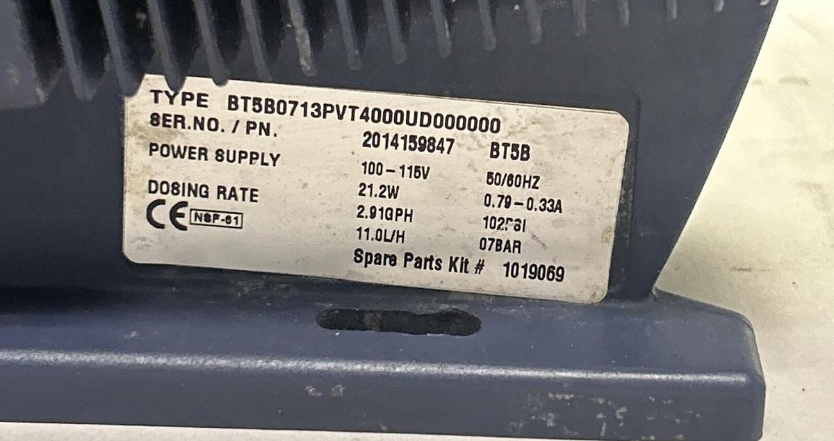 Used PROMINENT,BT5B0713PVT4000UD000000,DOSING PUMP