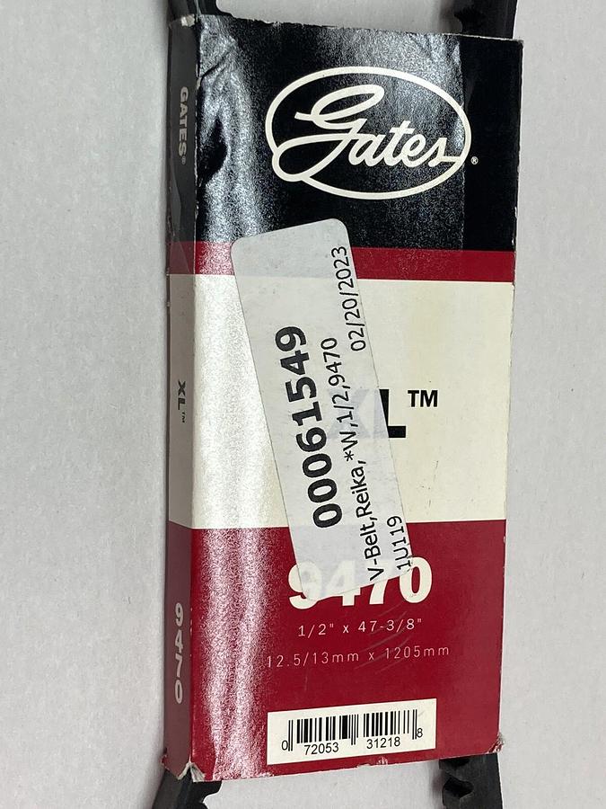 Gates,9470,Automotive Belt 1/2 Inch x 47-3/8 Inch