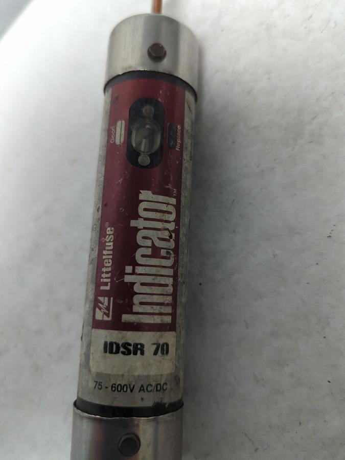 Used LITTELFUSE,IDSR 70,INDICATOR 70 AMP FUSE PRE-OWNED