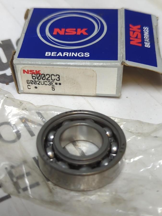 NSK,6002C3,DEEP GROOVE BALL BEARINGS LOT OF 2 NOS