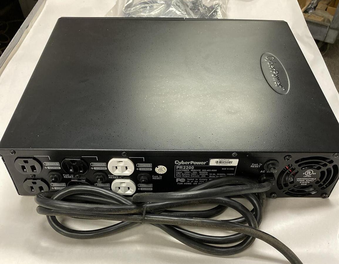 Used CyberPower,PR2200-2U VA,Rack Tower UPS NOS