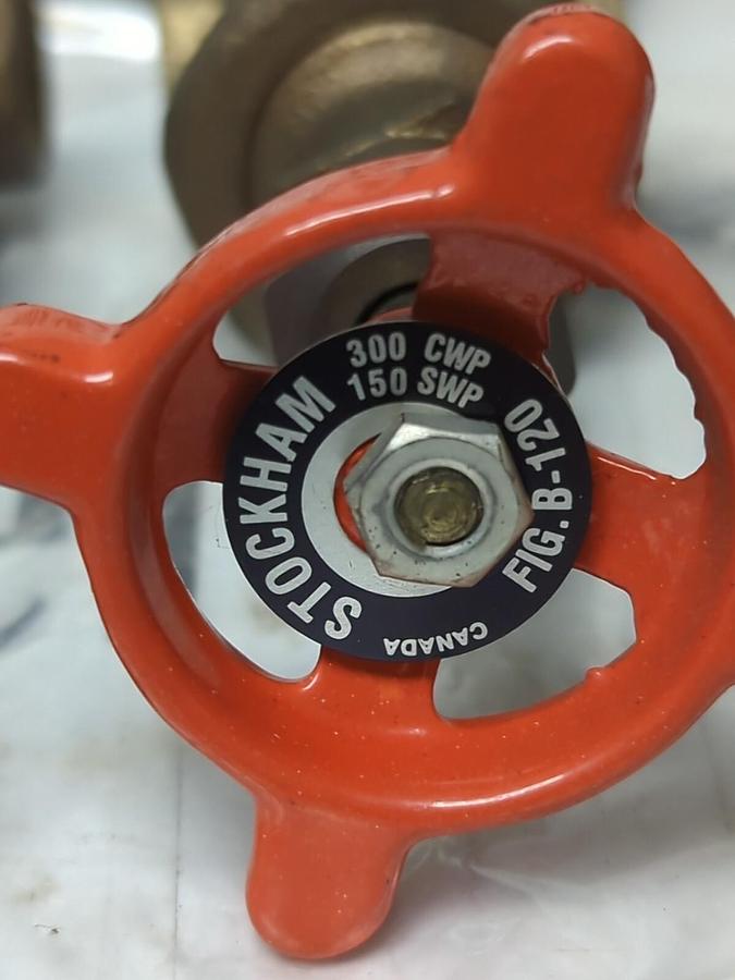 STOCKMAN,FIG B-120,GATE VALVES 3/8 INCH NPT 300CWP/150SWP LOT OF 2 NOS