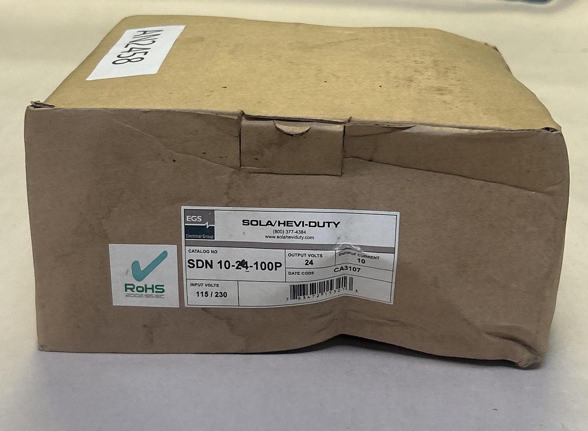 EMERSON SOLA,SDN10-24-100P,POWER SUPPLY 115/230V NEW