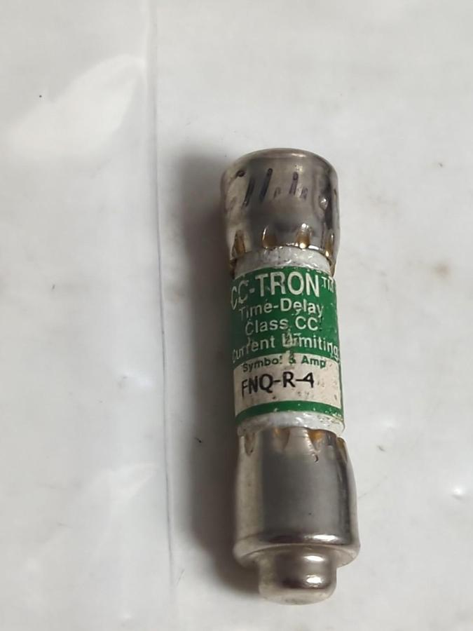 Used COOPER BUSSMANN,FNQ-R-4,CC TRON 4 AMP FUSE LOT OF 4 PRE-OWNED