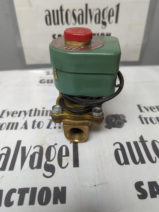 ASCO,8210B34,VALVE 1/2IN NPT 5/8 IN ORIFICE  15.4 V  GAS  WATER  OIL NOS