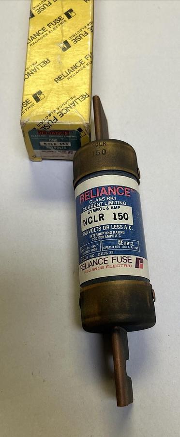 Used RELIANCE,NCLR150,FUSE 150A 250V NEW