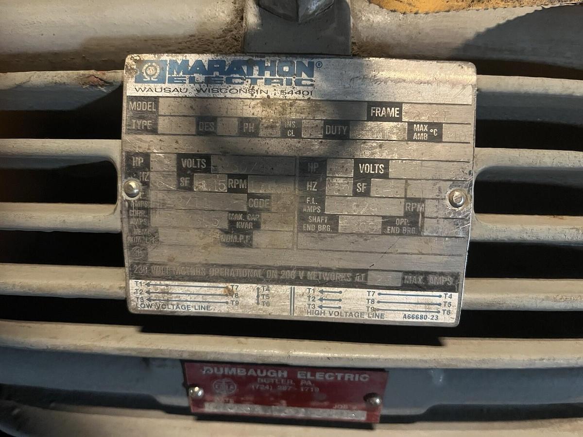 Used BLENTY,TYPE 6,TRIPLE SCREW PUMP 7.5HP 1180RPM