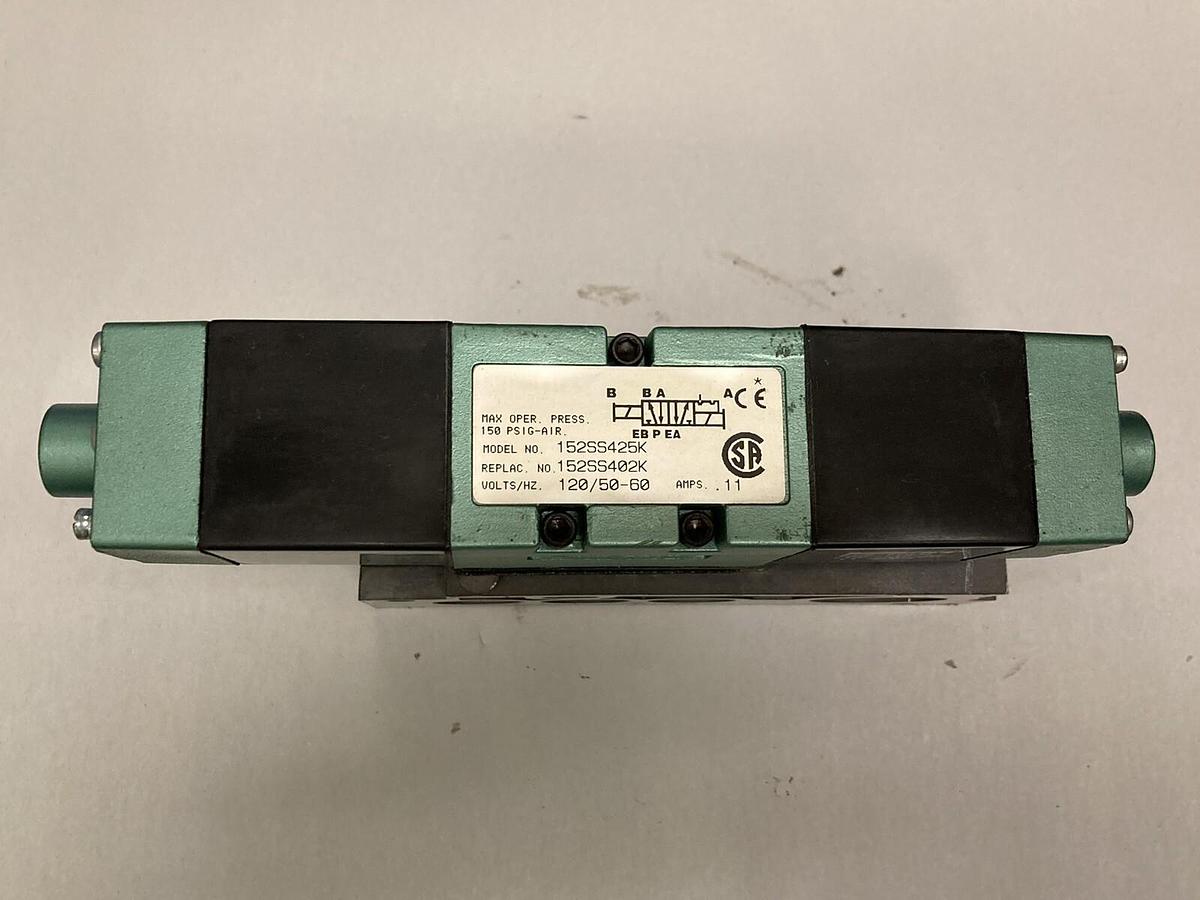 Used Numatics,152SS425K,Solenoid Valve 150 PSIG-Air 11 Amps
