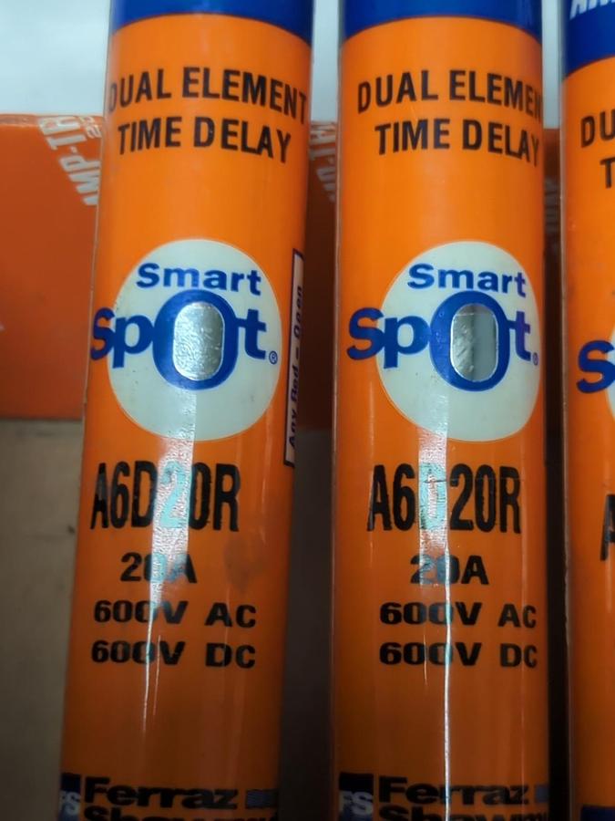 FERRAZ SHAWMUT,A6D20R5,AMP-TRAP 20 AMP FUSES BOX OF 4 NOS