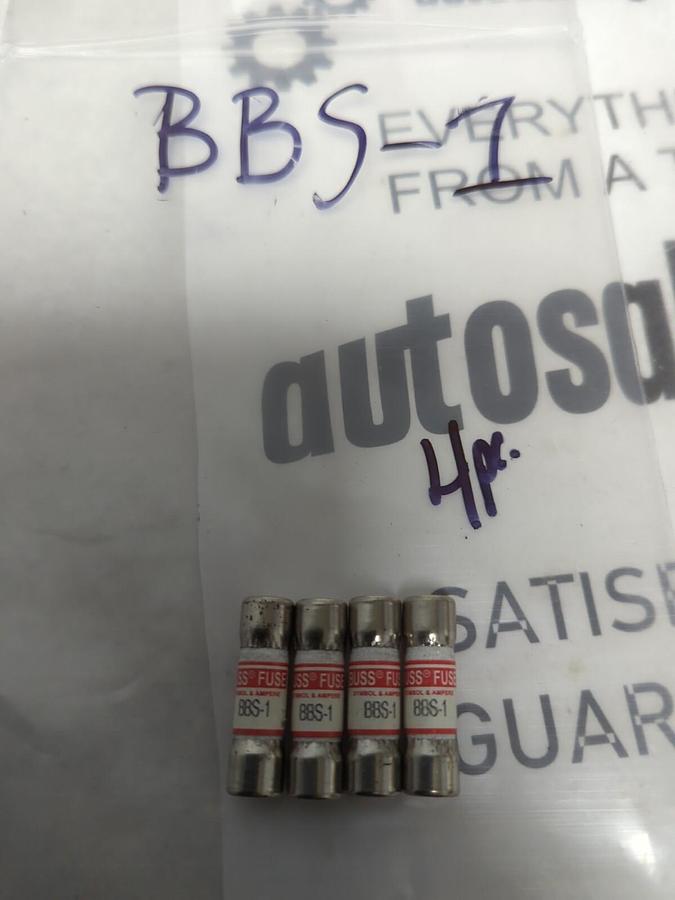 COOPER BUSSMANN,BBS-1,BUSS 1 AMP FUSE LOT OF 4 NOS