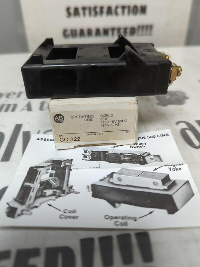 ALLEN BRADLEY,CC-322,SIZE-2 OPERATING COIL NOS