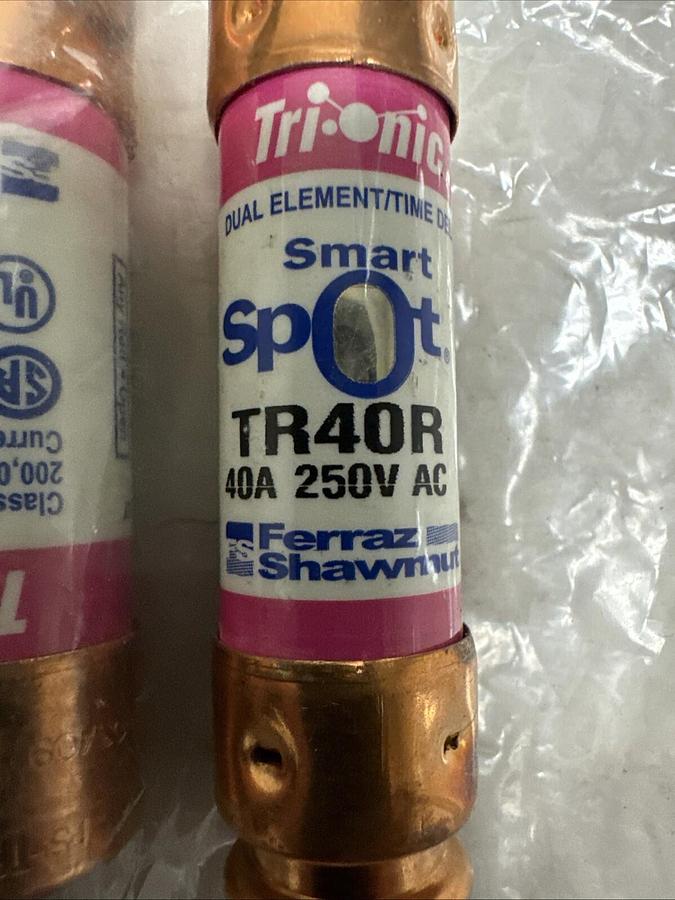 Ferraz Shawmut,TR40R,Tri-onic 40A 250V Fuses LOT of 6