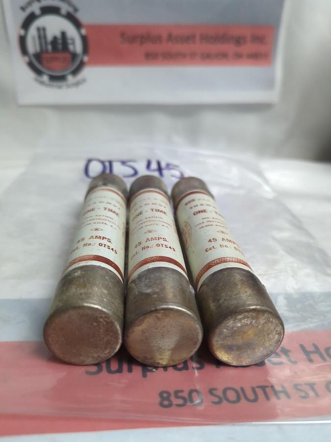 Used GOULDSHAWMUT,OTS45,45 AMP FUSE LOT OF 3 PRE-OWNED