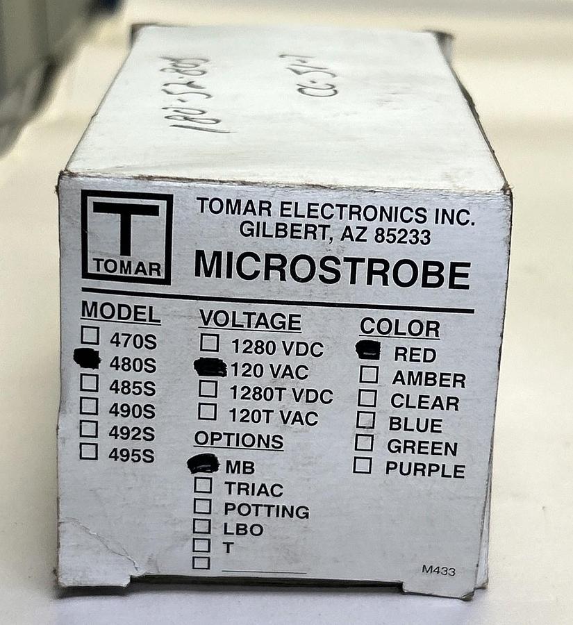 TOMAR,480S,RED MICROSTROBE LIGHT NOS