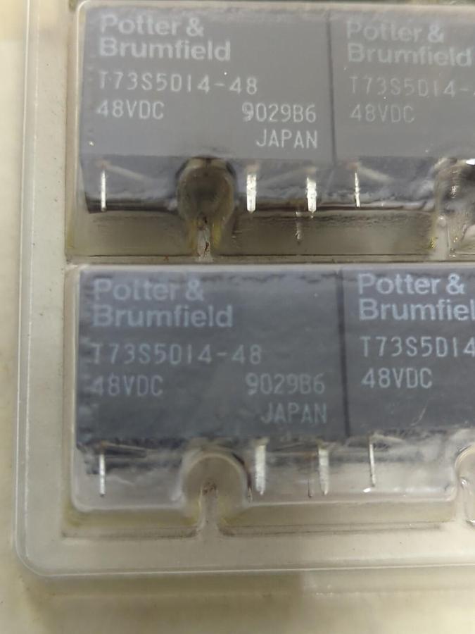 POTTER & BRUMFIELD,T73S5D14-48,POWER RELAY 48VDC LOT OF 50 NOS