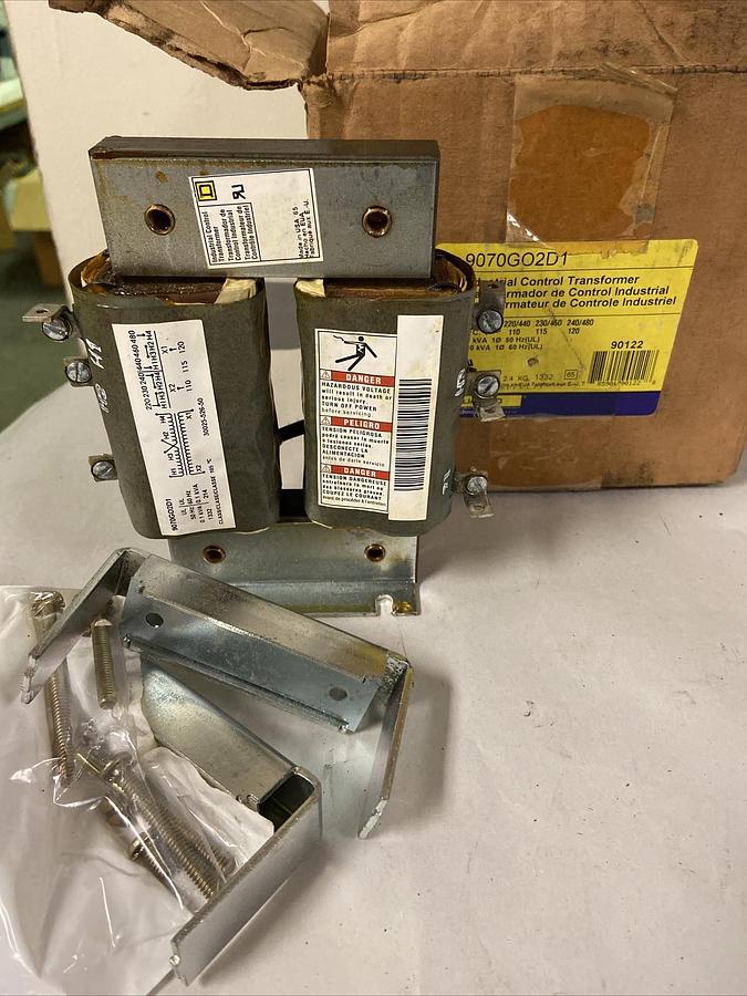 Square D,9070G02D1 0.1KVA,Control Transformer Pri 220-480V Sec 110-120V
