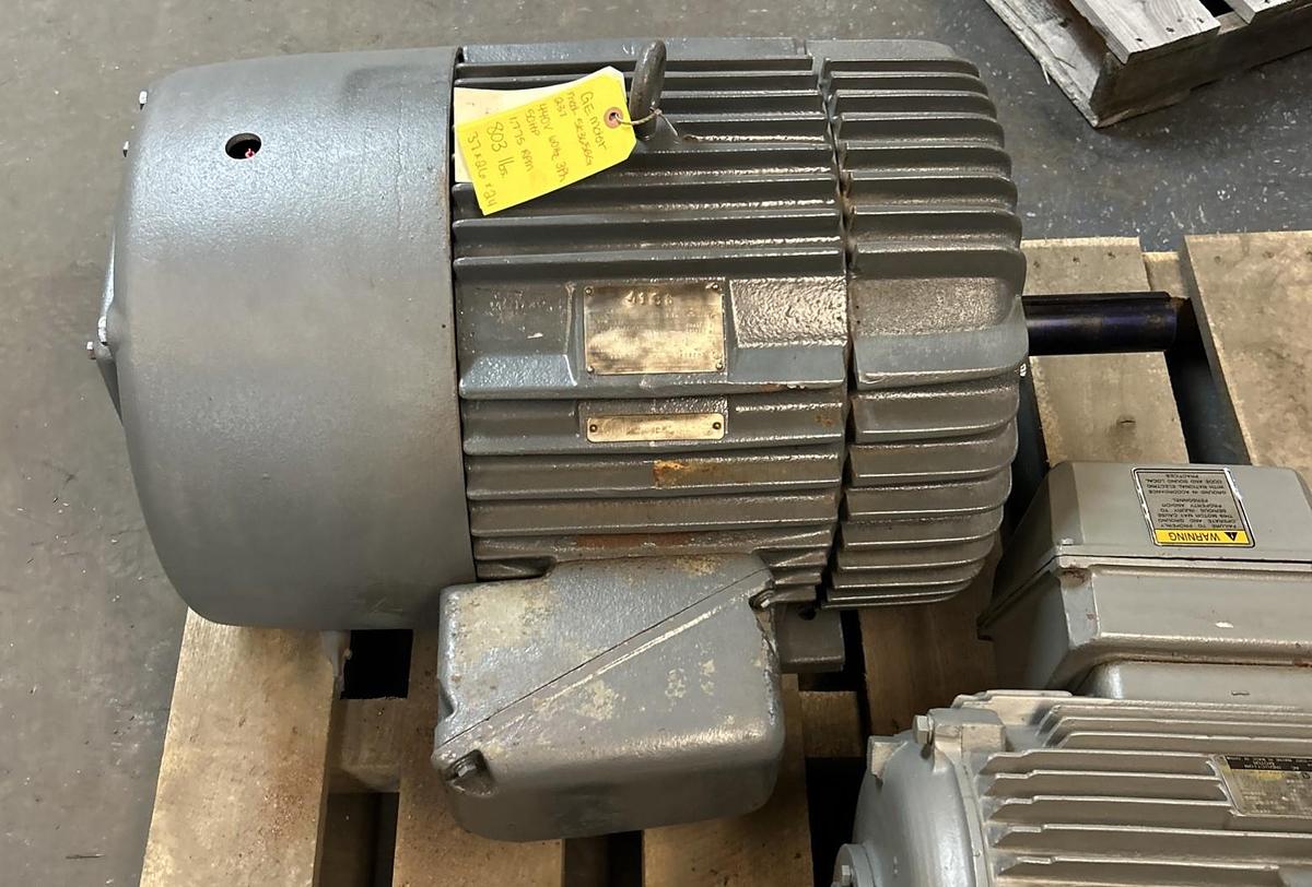 Used GENERAL ELECTRIC,5K365BG237,MOTOR 50HP 1775RPM 440V 3PH 365U FRAME