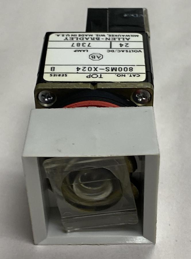 Allen Bradley,800MS-X024A,Square Illuminated Push Button Unit NOS